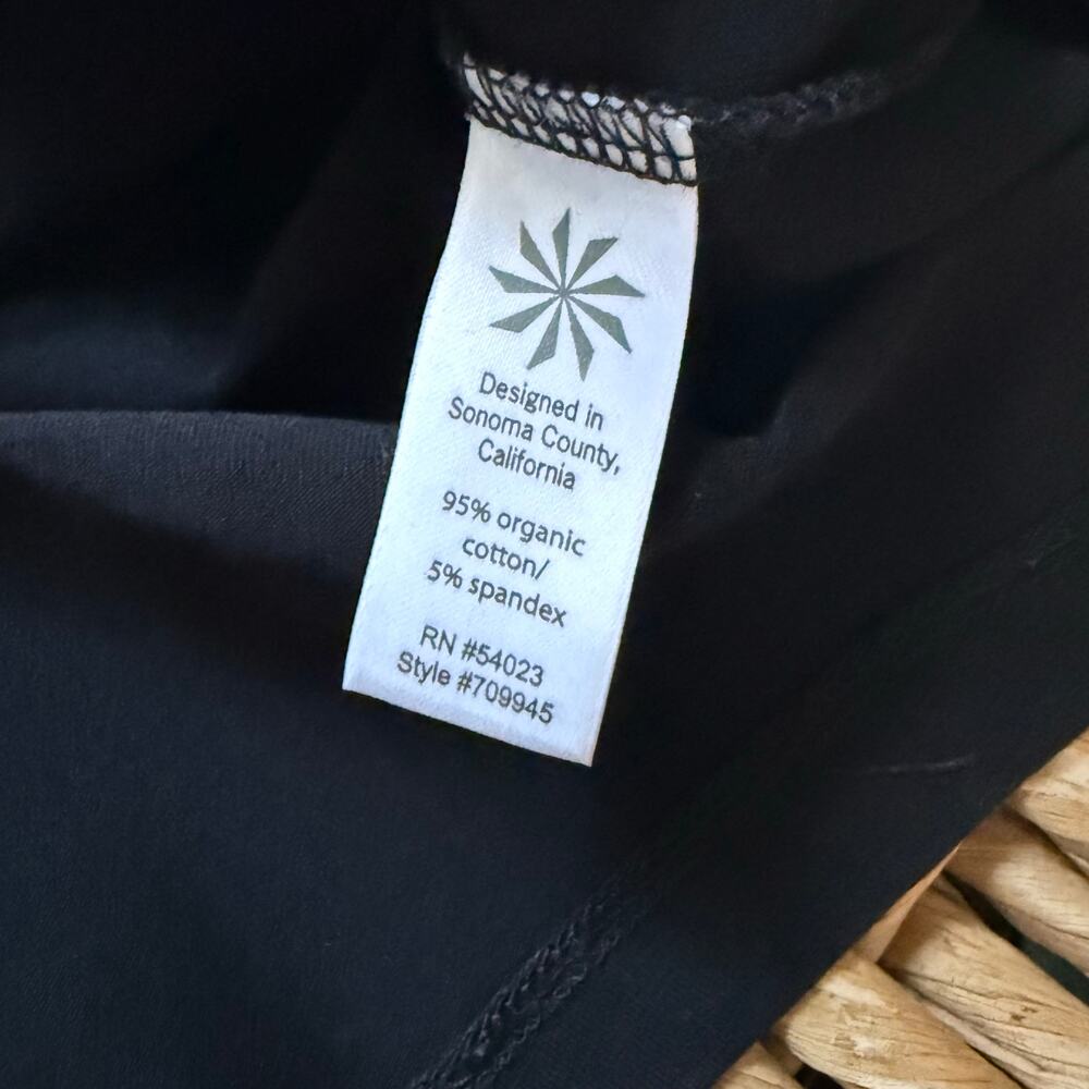 Athleta Dress Women's XSP Black Long Sleeve 95% Organic Cotton - Picture 4 of 6